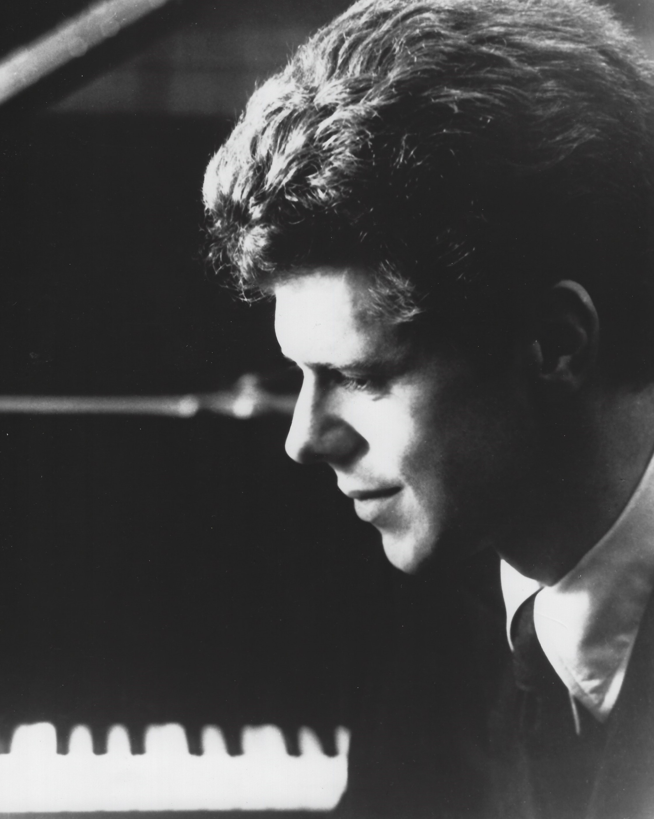 A portrait of Van Cliburn